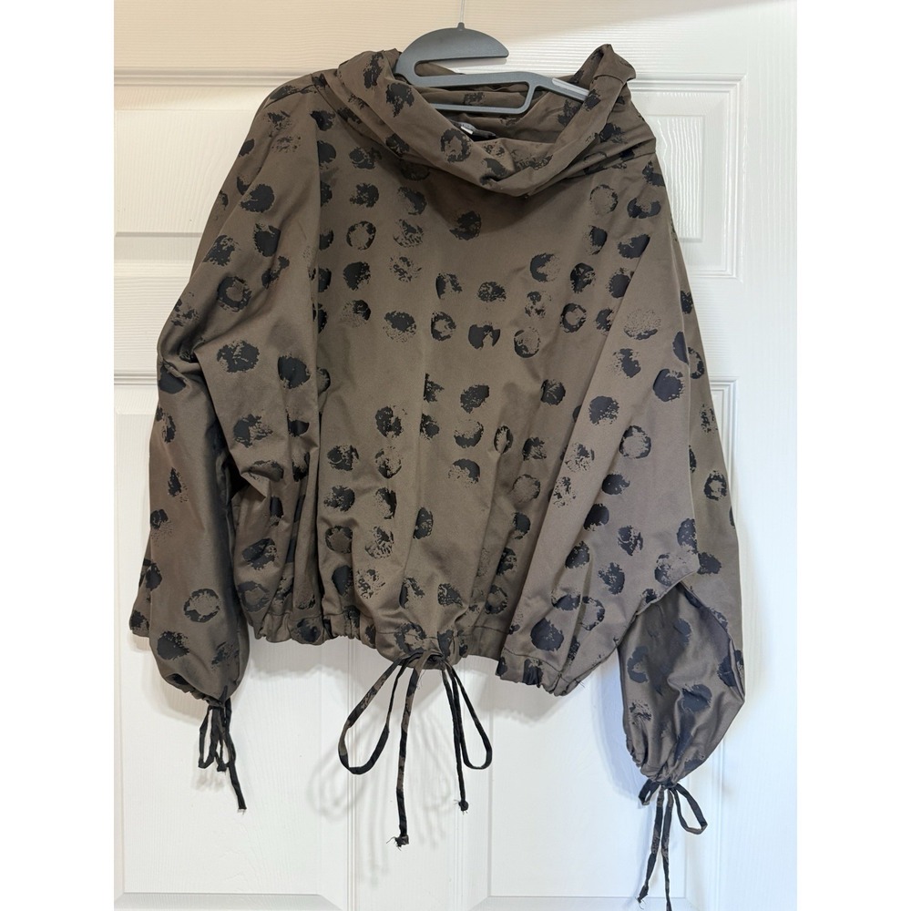 Bryn Walker‎ Oden Tunic Jacket Memory Crunch Bronze Dot Sz L Lagenlook